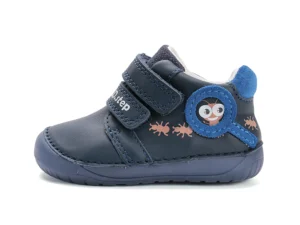 Półbuty skórzane barefoot S070-52576A Royal Blue - świecące w ciemności