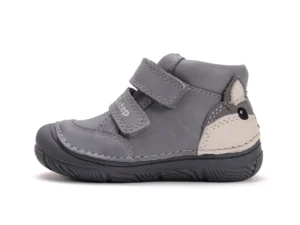 Trzewiki skórzane S082-52202B Dark Grey