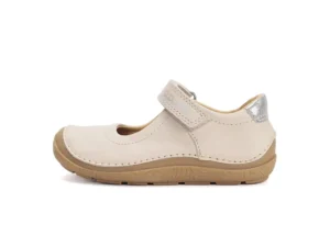 Baleriny skórzane barefoot H116-61955A White
