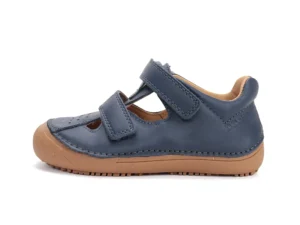 Półbuty skórzane barefoot H063-61804 Royal Blue