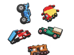 Zestaw ozdób do butów - SAMOCHODY - 5 sztuk