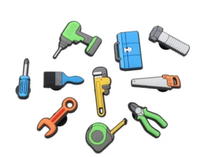 Zestaw ozdób do butów - NARZĘDZIA - 6 sztuk