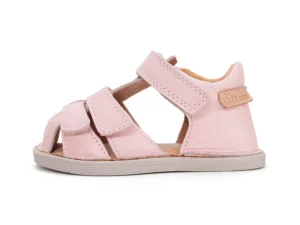 Sandały skórzane barefoot G076-61842D Baby Pink